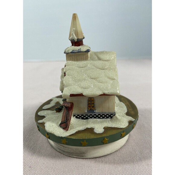 OUR AMERICAN - WINTER CHURCH CANDLE TOPPER - Picture 4 of 6